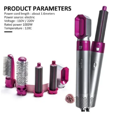 Cepillo Electrico Secador Pelo 5 En 1